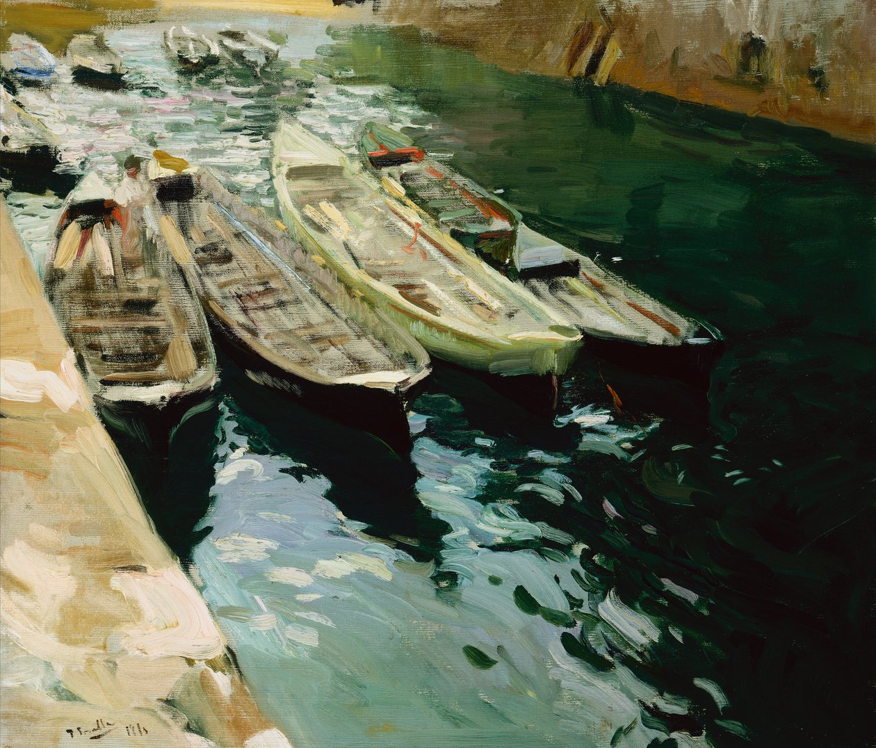 Drifters, Zarautz, nær San Sebastian av Joaquin Sorolla y Bastida