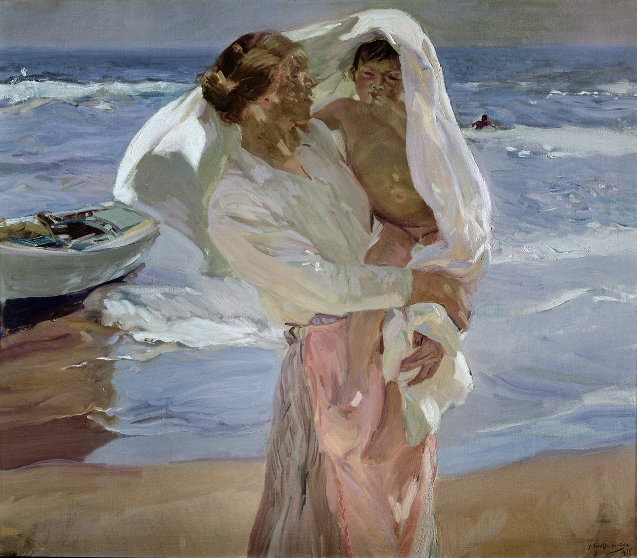 Bare ut av havet av Joaquin Sorolla y Bastida
