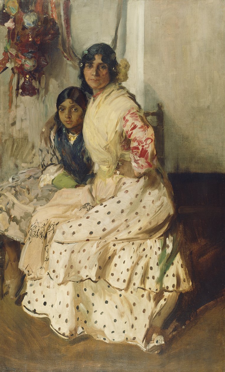 Sigøyneren Pepilla og hennes datter av Joaquín Sorolla