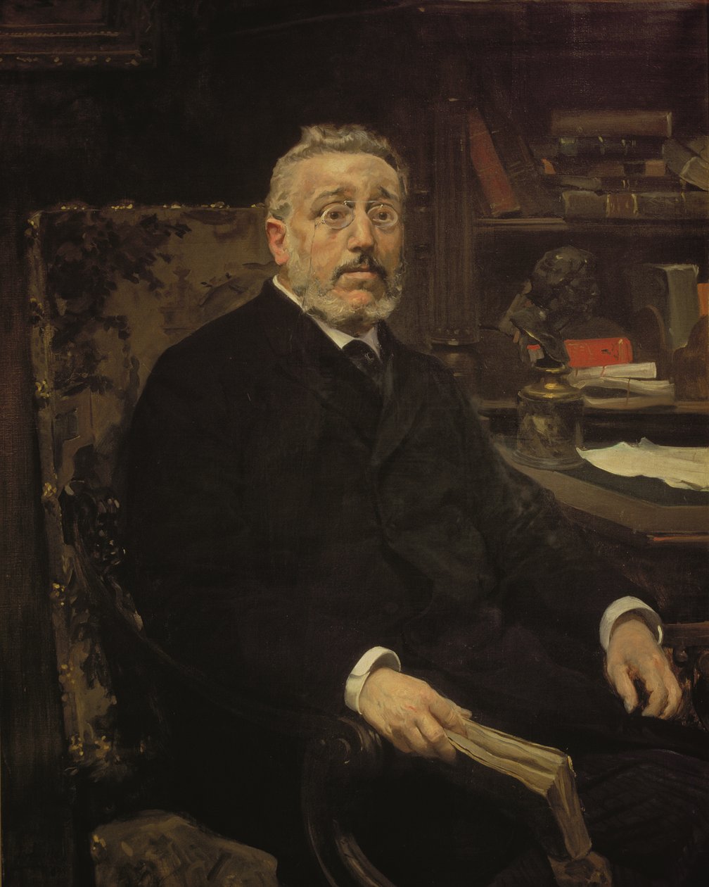 Portrett av Cristino Martos, spansk politiker av Joaquin Sorolla y Bastida
