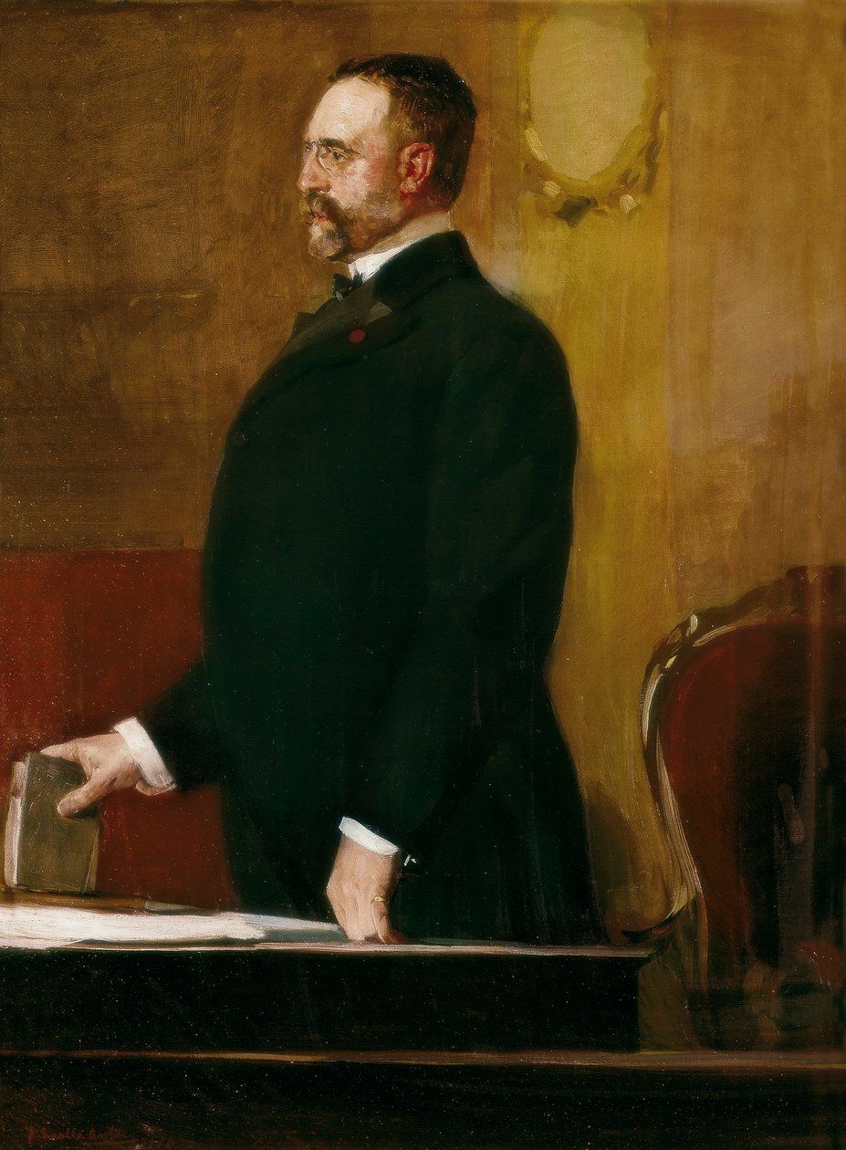 Portrett av Don Jose Canalejas Mendez (1854-1912) av Joaquín Sorolla