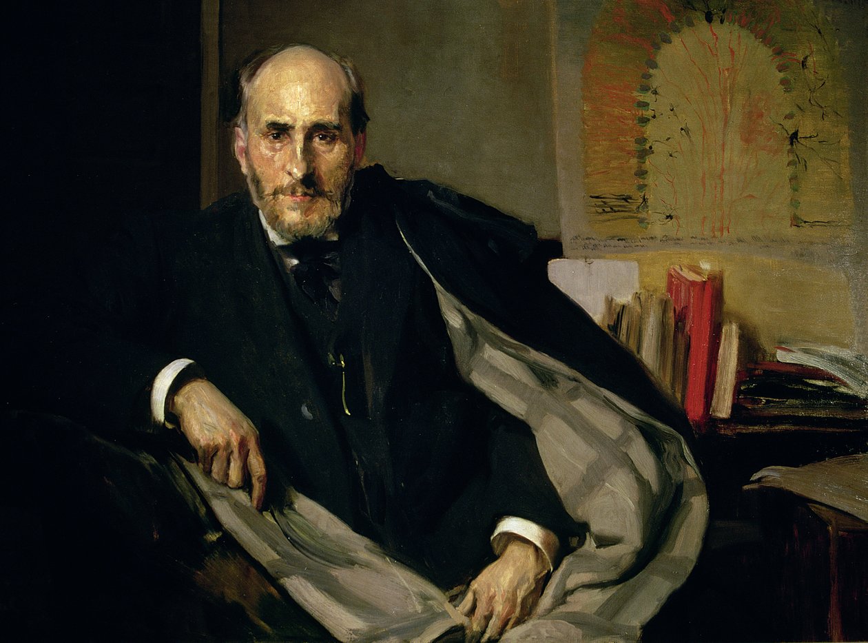 Portrett av Santiago Ramon y Cajal (1852-1934) 1906 (olje på lerret) av Joaquin Sorolla y Bastida