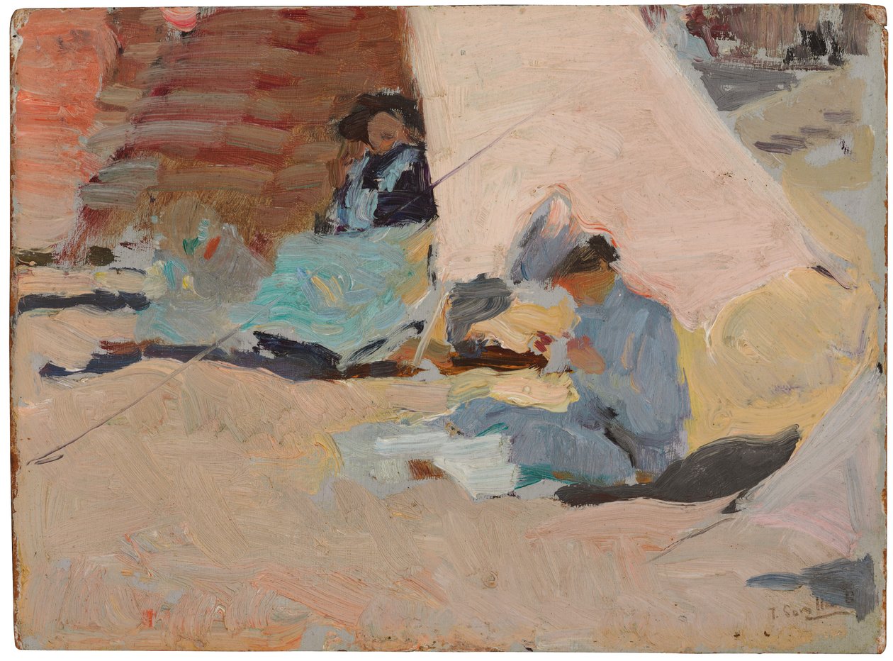 Stranden, Biarritz av Joaquín Sorolla