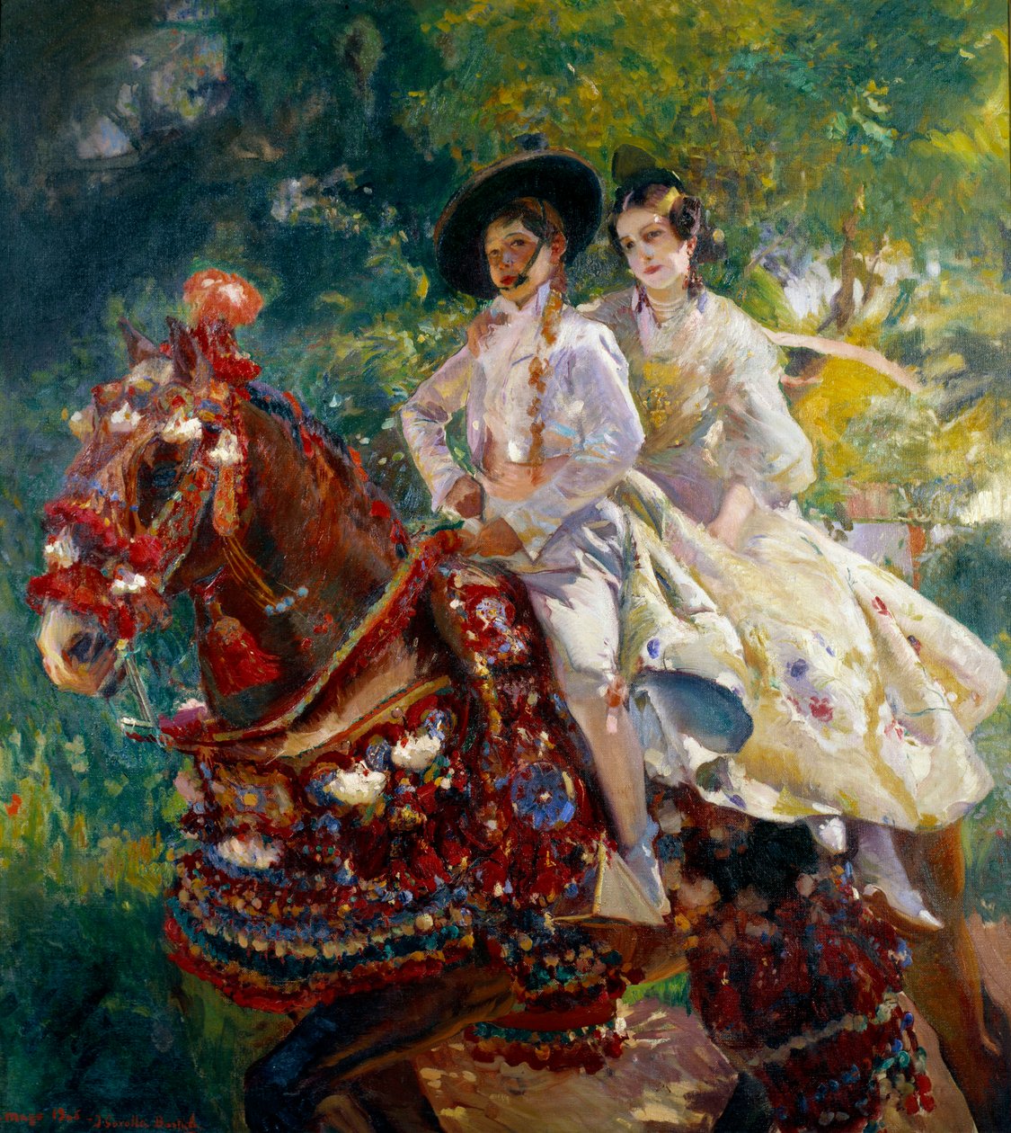 The Return of the Painting Feria av Joaquin Sorolla (1863-1923) (esp.), 20. århundre. Madrid, Sorolla-museet av Joaquín Sorolla
