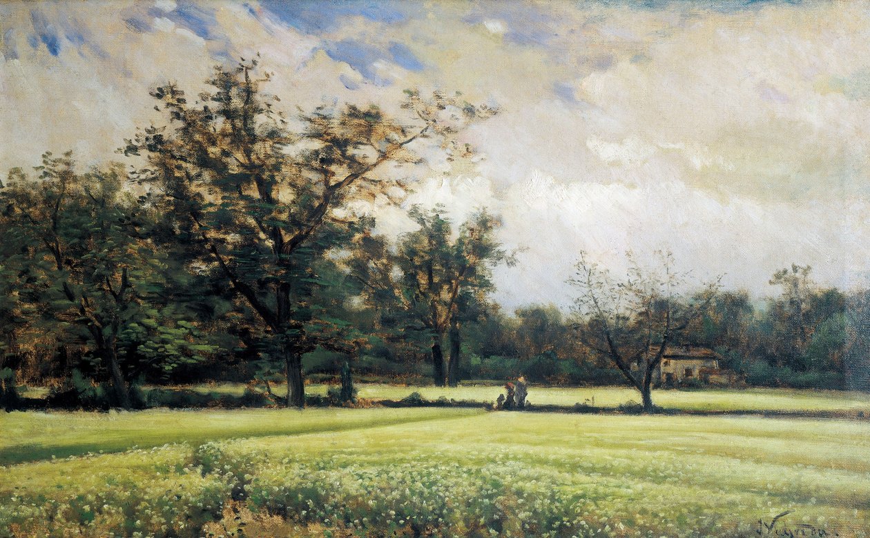 Bokhvete i blomst. Maleri av Joaquim Vayreda i Vila (1843-1894). Olje på lerret, andre halvdel av 1800-tallet, spansk kunst. Museet i Montserrat (Spania). av Joaquin Vayreda