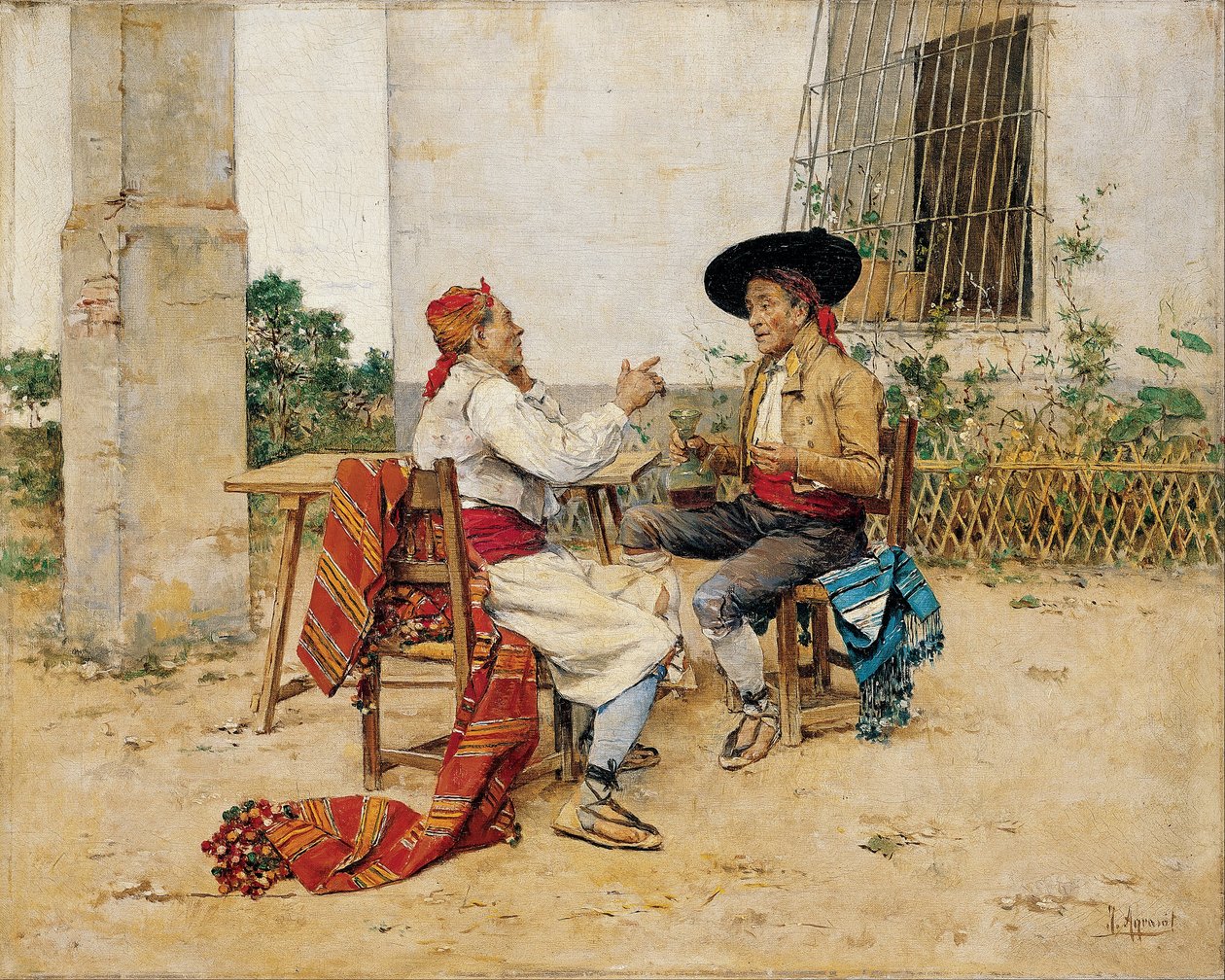 To innbyggere i Valencia Huerta av Joaquín Agrasot