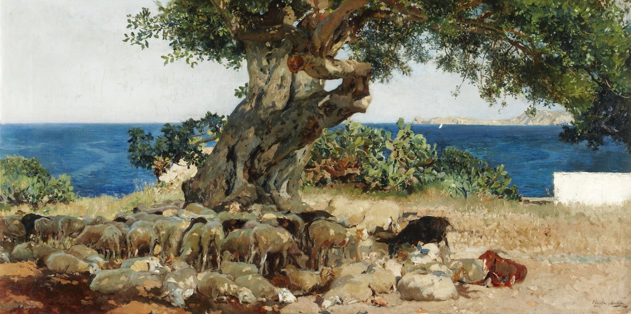 Algarrobo av Joaquín Sorolla
