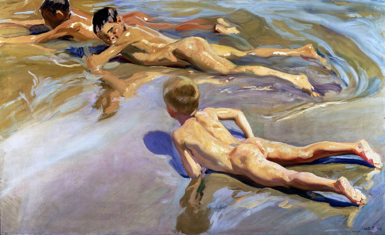 Barn på stranden, 1910 av Joaquín Sorolla