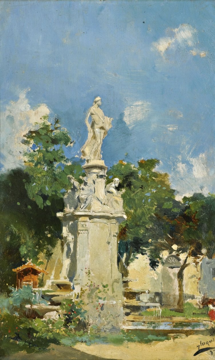 Apollo -fontenen, Madrid av Joaquín Sorolla