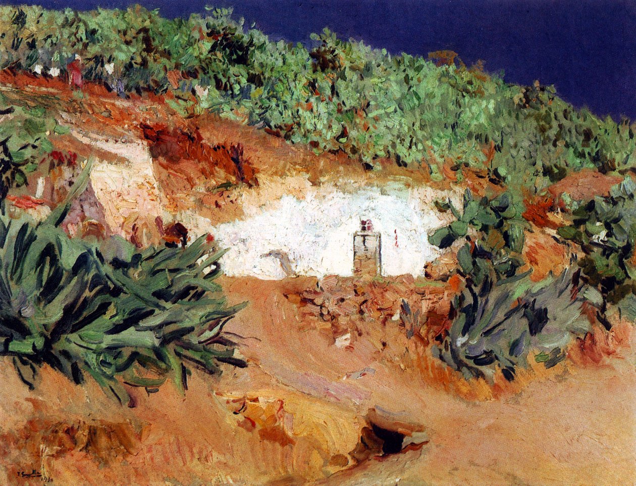 Sigøynernes hus i Sacromonte av Joaquín Sorolla