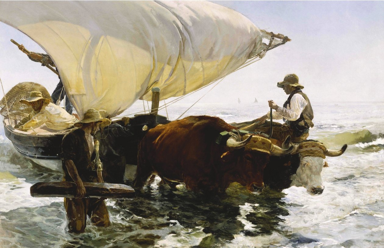 Returen fra fiske av Joaquín Sorolla