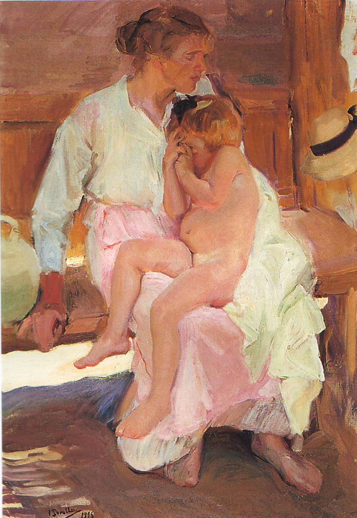Mor og datter av Joaquín Sorolla