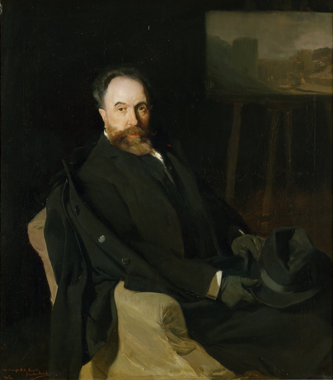 Portrett av maleren Aureliano de Beruete av Joaquín Sorolla