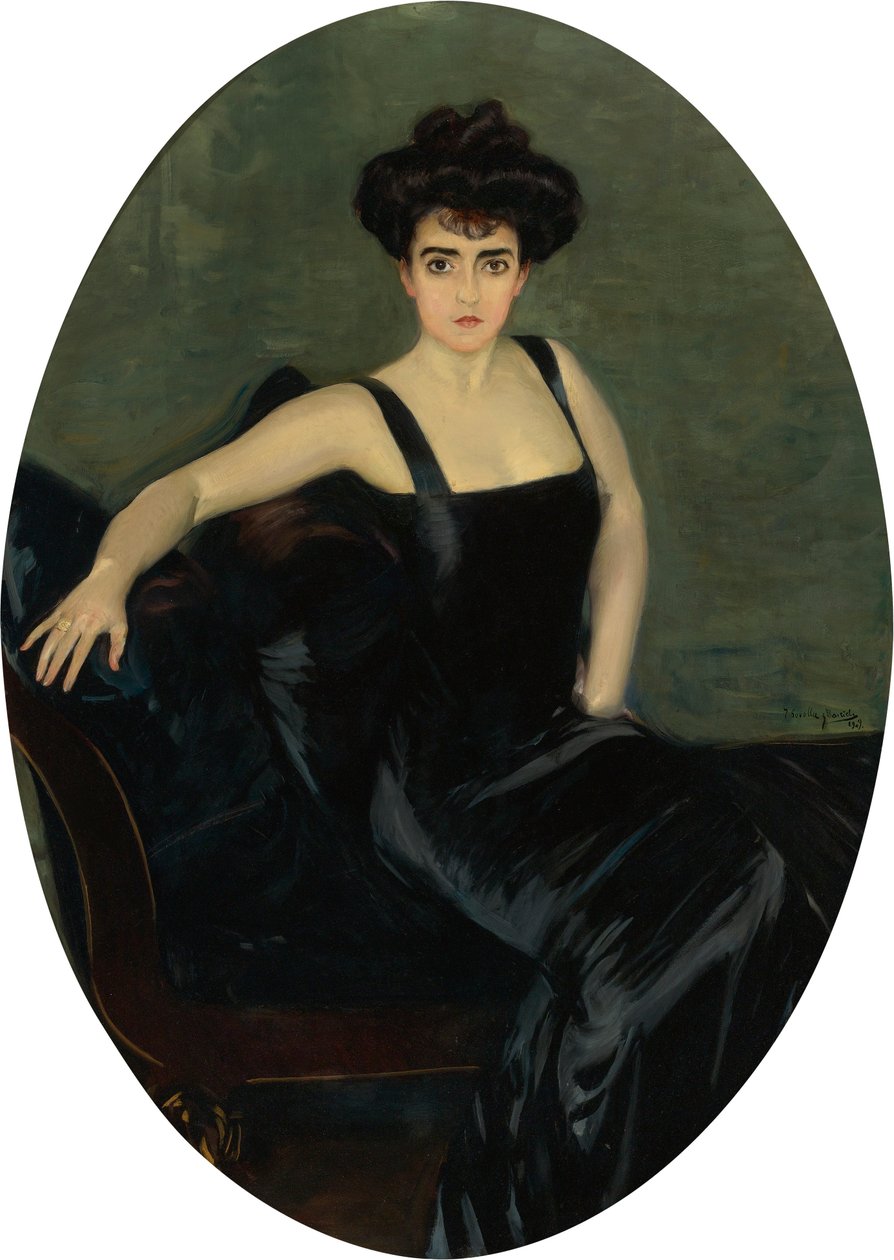 Portrett av fru Esperanza Conill de Zanetti av Joaquín Sorolla