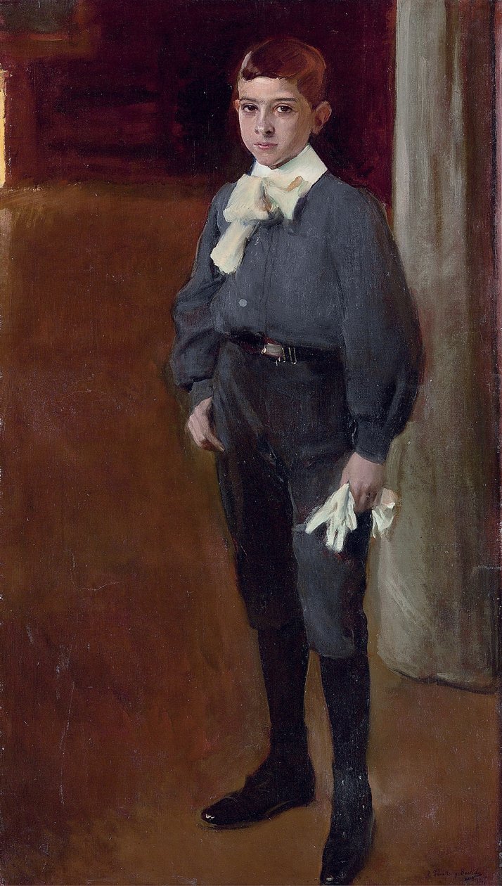 Portrett av barnet José Maria Suárez av Joaquín Sorolla