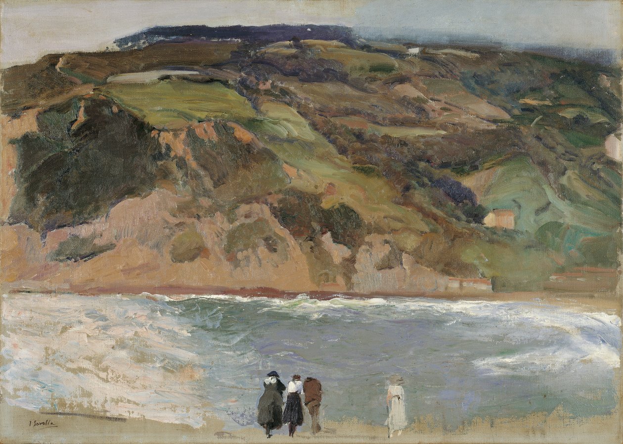 Bølgebryter i San Sebastián av Joaquín Sorolla