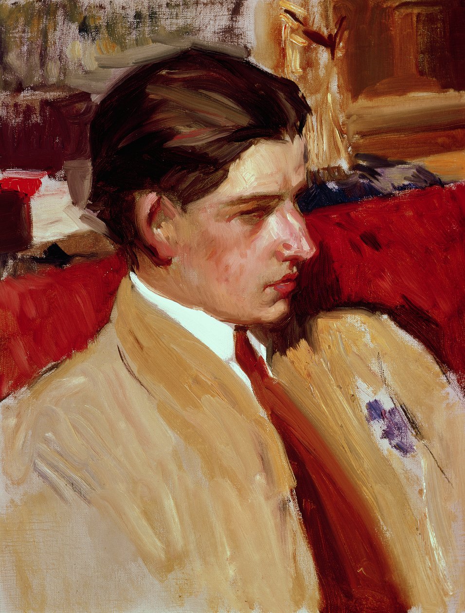 Selvportrett i profil av Joaquín Sorolla