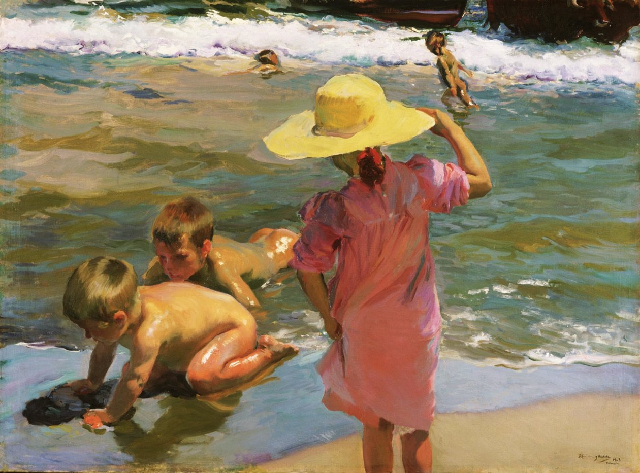 De unge amfibiene av Joaquín Sorolla