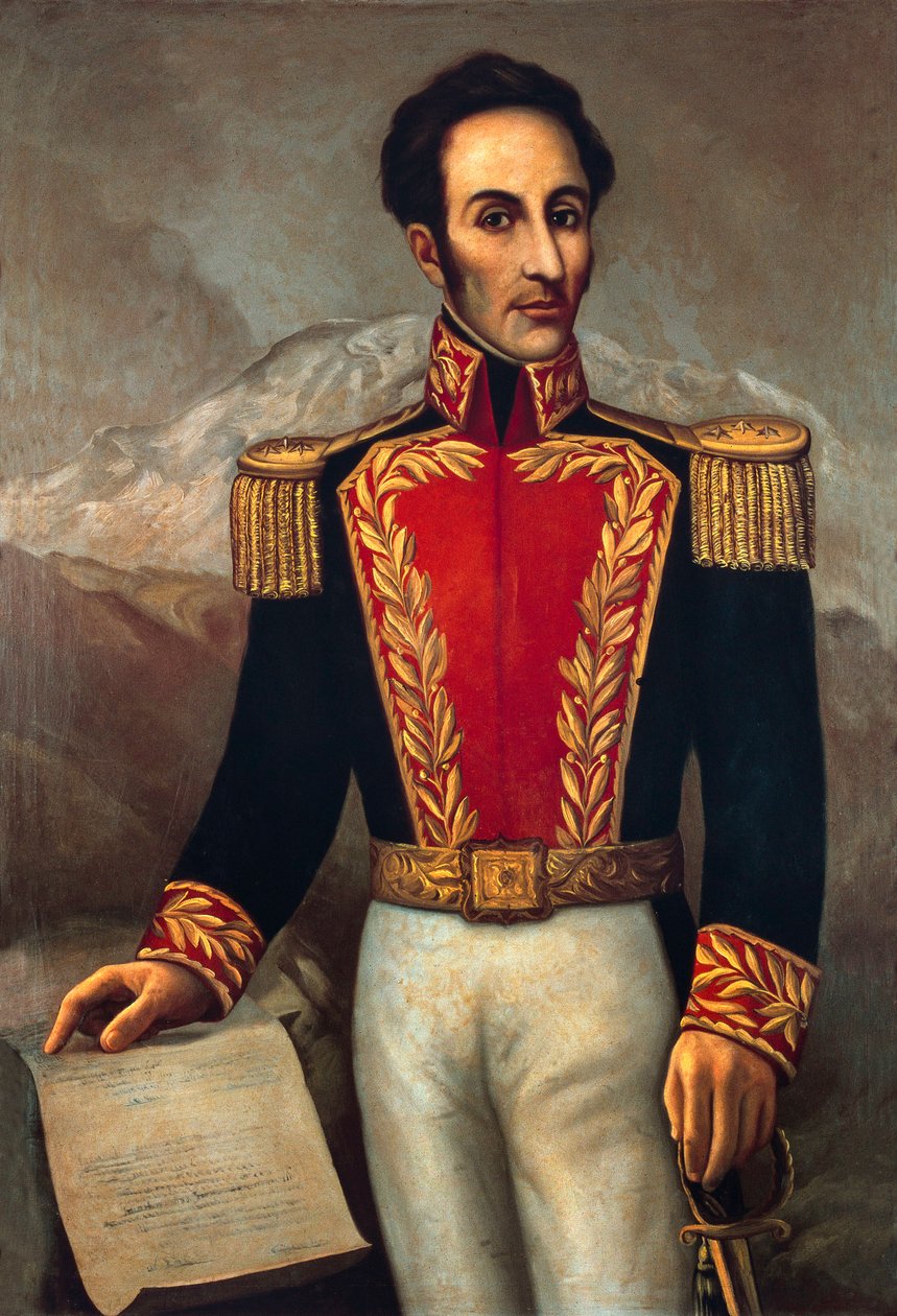 Simon Jose Antonio Bolivar (1783-1830), general og statsmann i Sør-Amerika av Joaquín Pinto