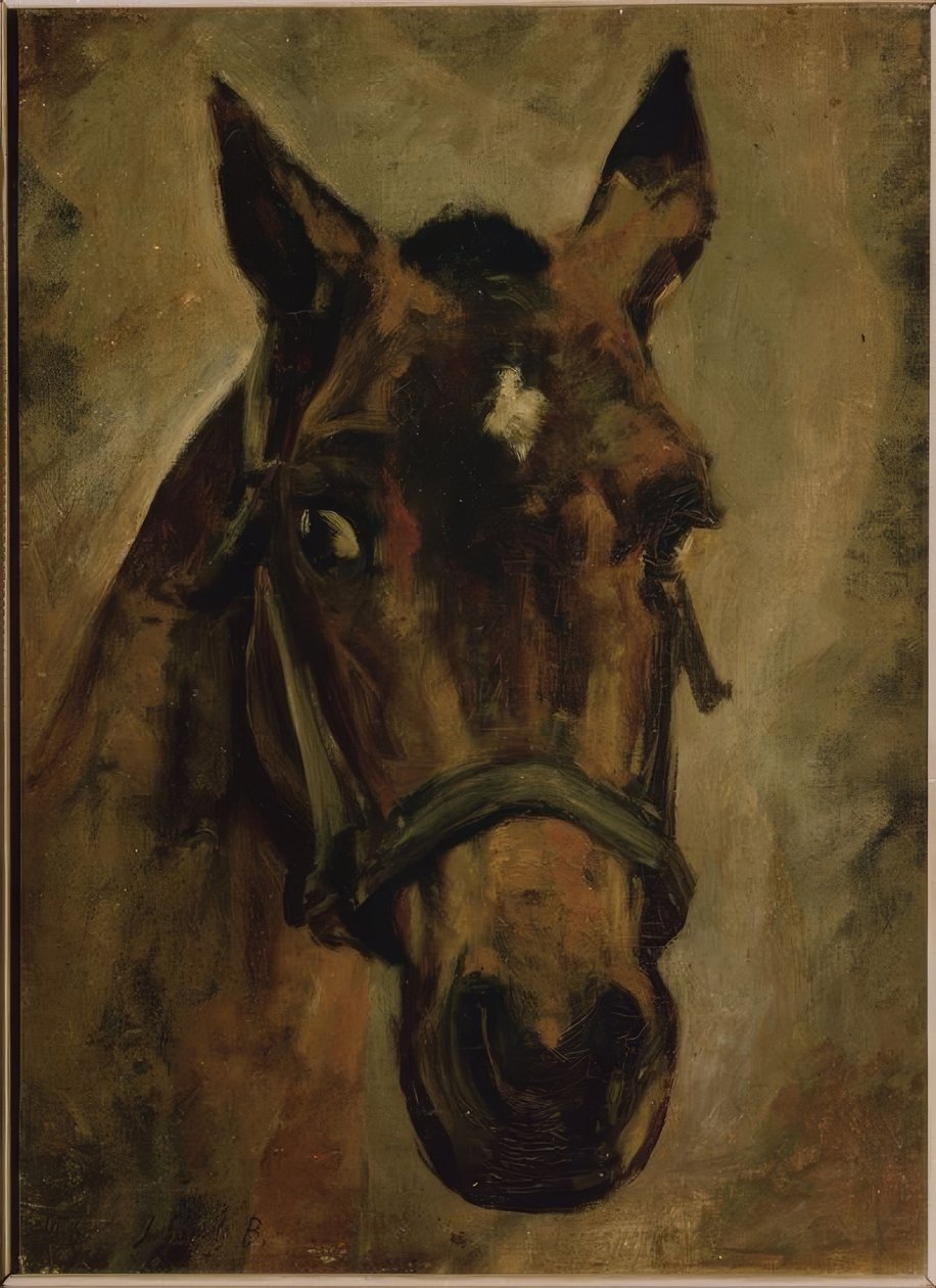 CABEZA DE CABALLO. Artist: JOAQUIN SOROLLA. Sted: PRIVAT SAMLING, MADRID, SPANIA av Joaquín Sorolla