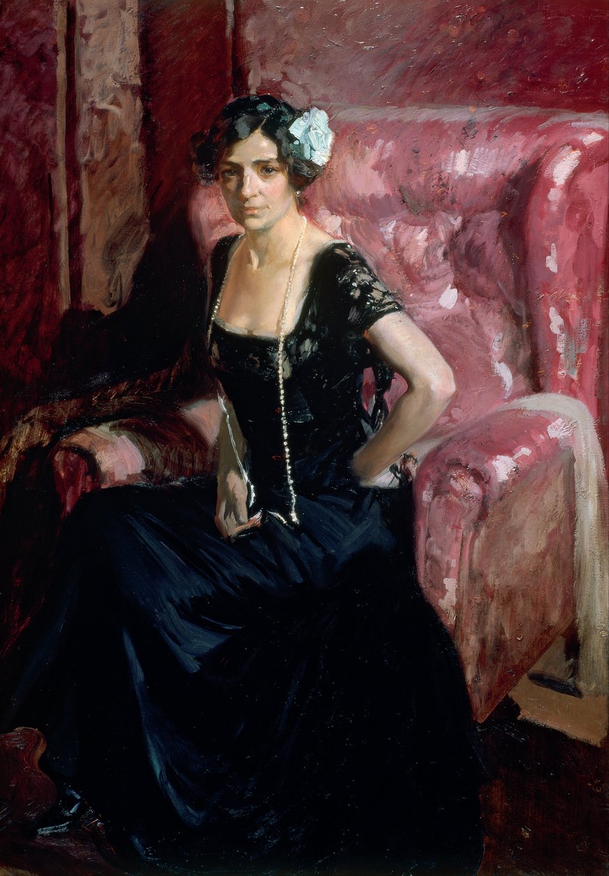 Clotilde i kveldskjole av Joaquín Sorolla