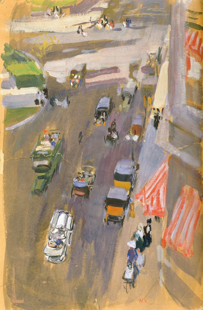 Fifth Avenue, New York av Joaquín Sorolla