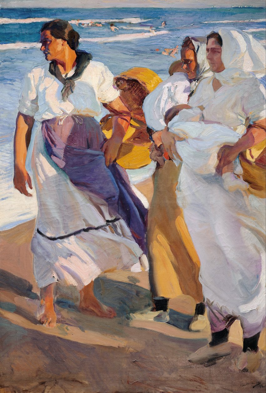 Fiskekvinner fra Valencia av Joaquín Sorolla