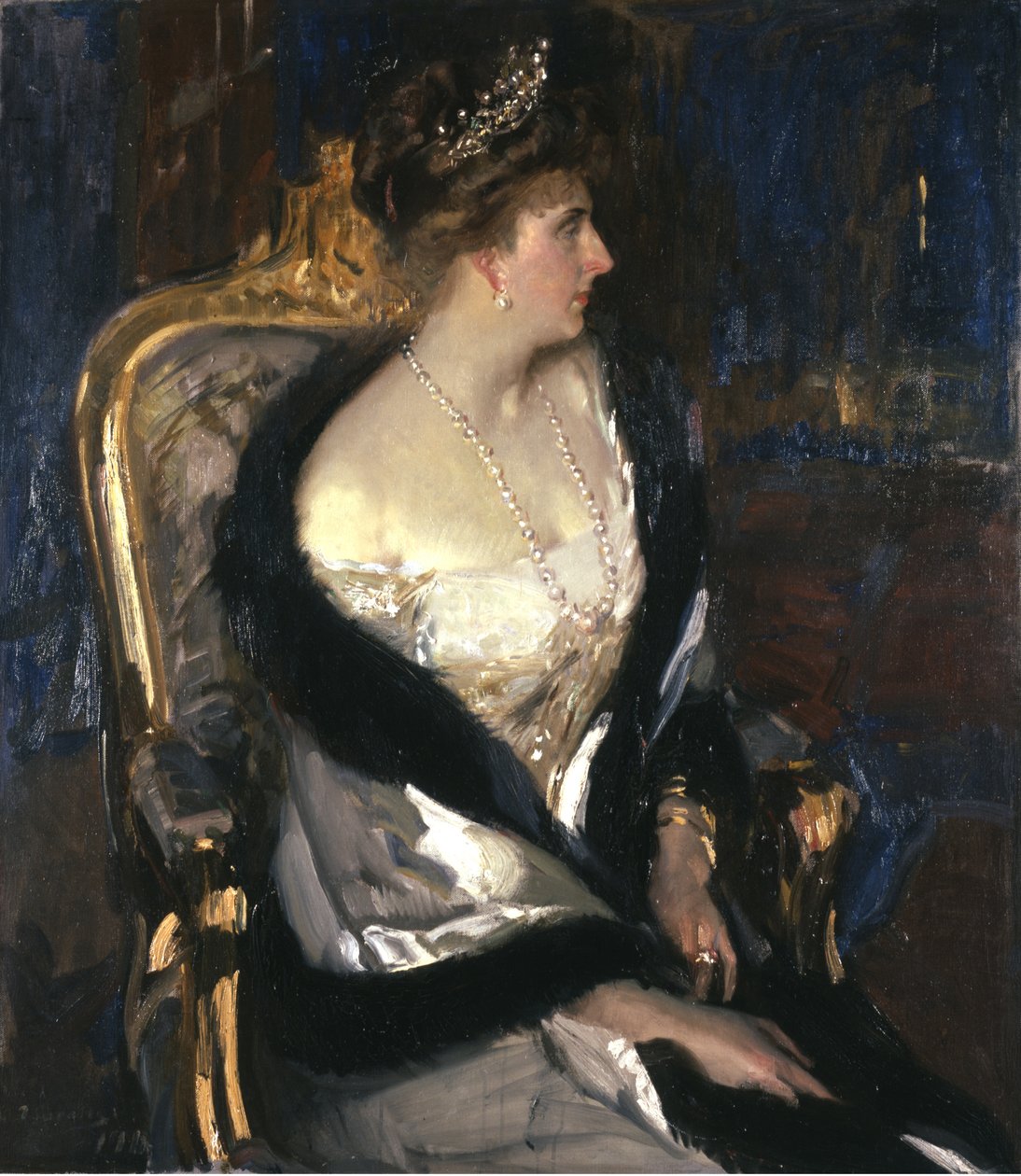 Dronning Victoria Eugenie av Spania 1887-1969, 1911. av Joaquín Sorolla