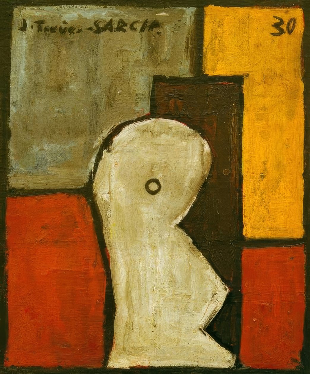 Abstrakt formstruktur av Joaquín Torres García