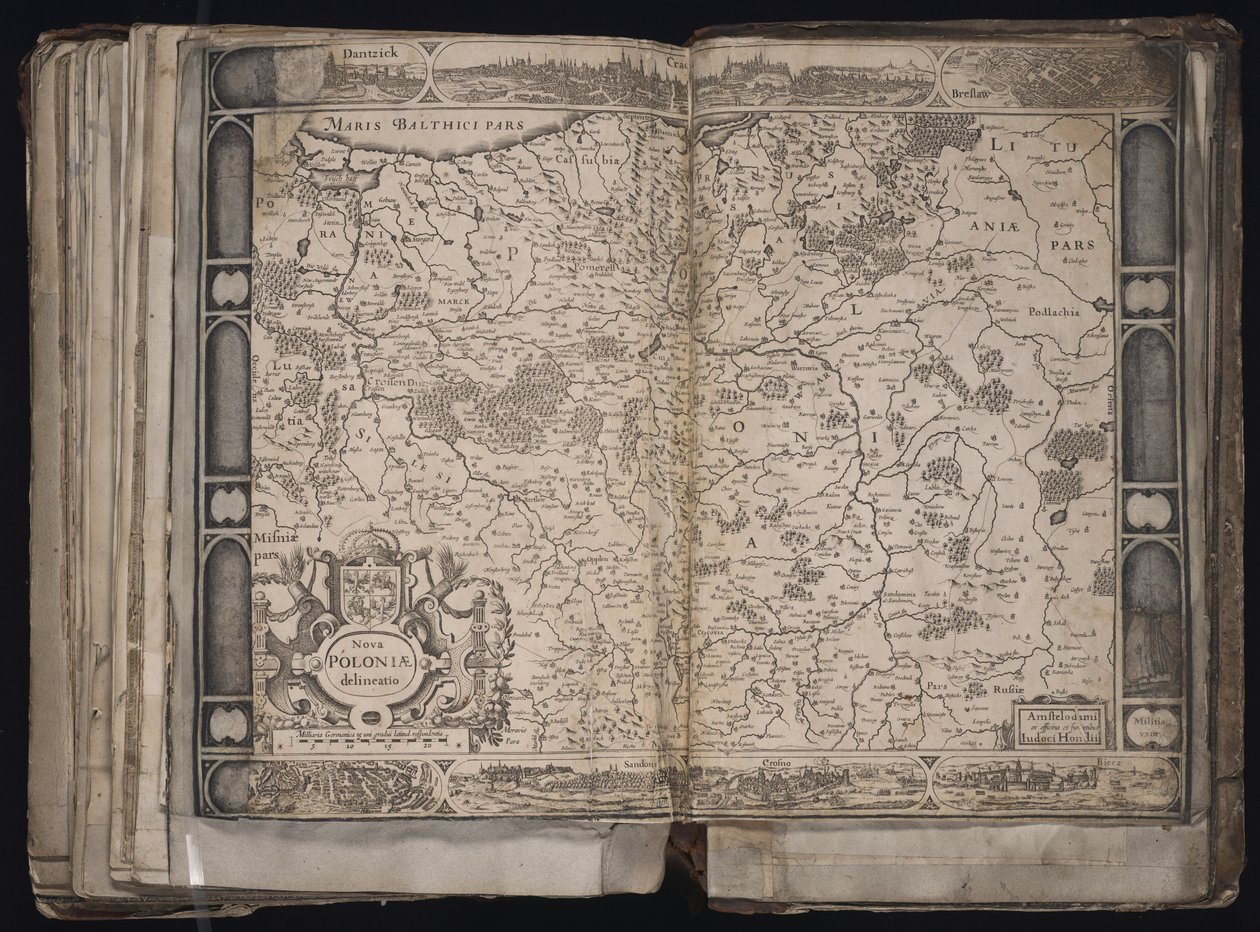 Ny Polen-avgrensning Kart over Polen, ca. 1629-1630 av Jodocus Hondius
