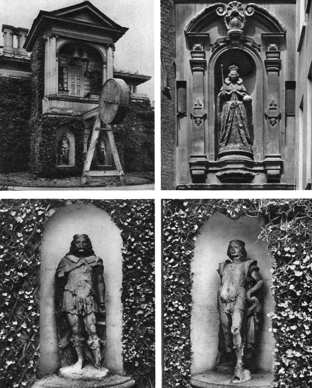 Klokke og statuer, Church of St Dunstan-in-the-West, London, 1926-1927 av Joel