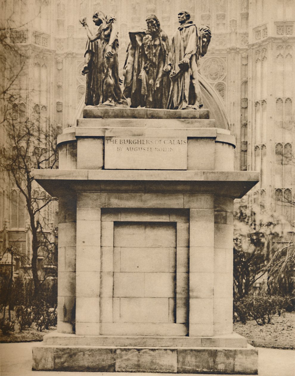 Borgerne i Calais i Victoria Tower Gardens, c1935. av Joel