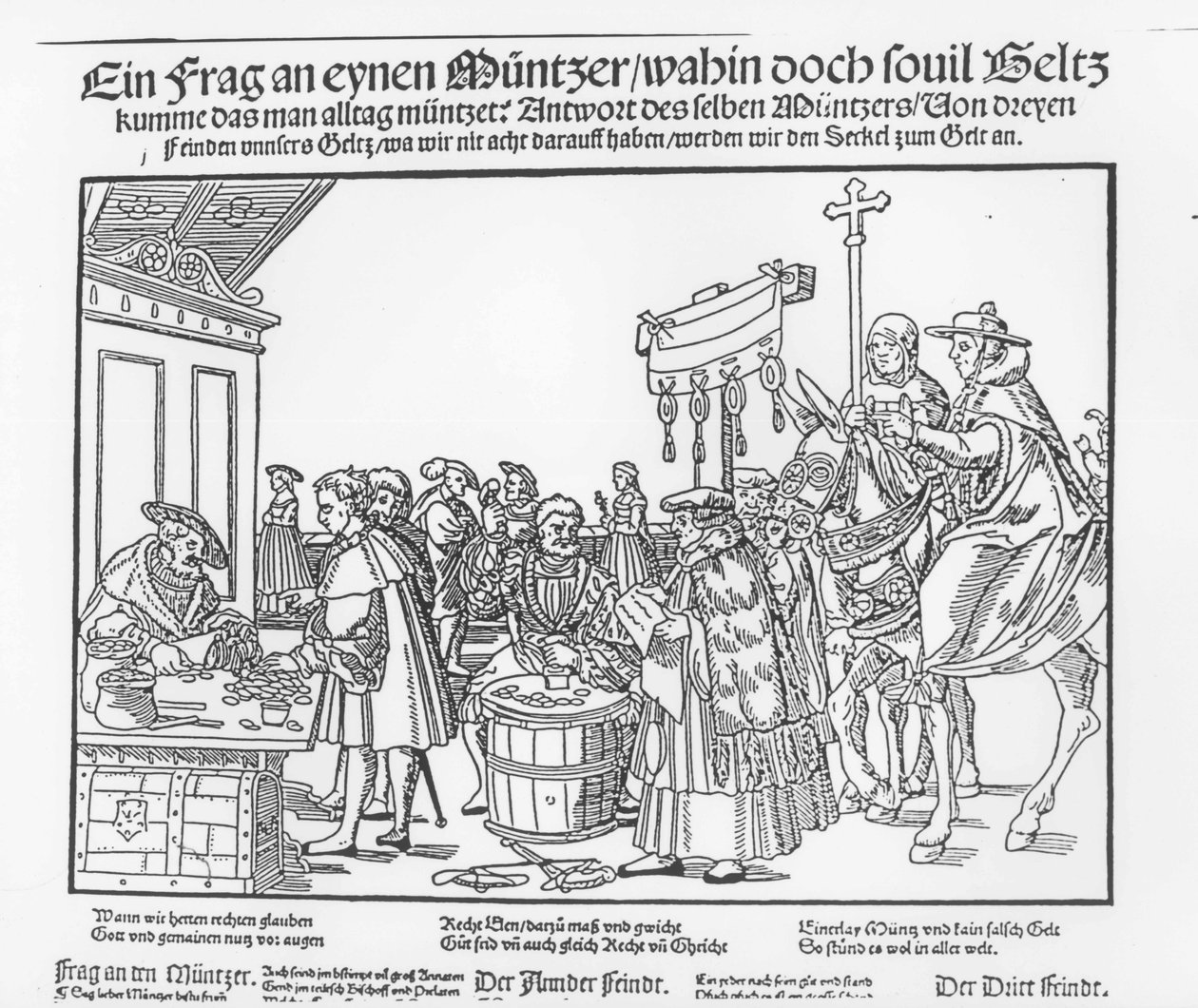 Et spørsmål til en myntmaker, ca. 1500 av Joerg the Elder Breu