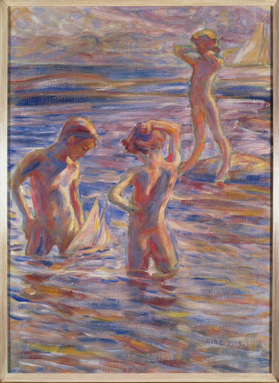 Den lille seilklubben, 1909 av Johan Axel Gustav Acke