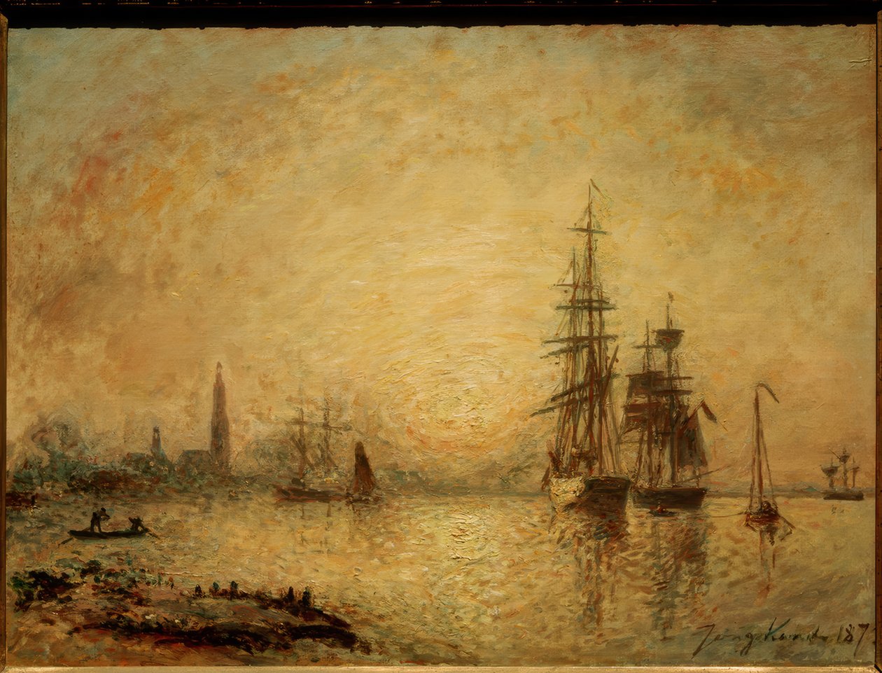 Utsikt over Antwerpen av Johan Barthold Jongkind