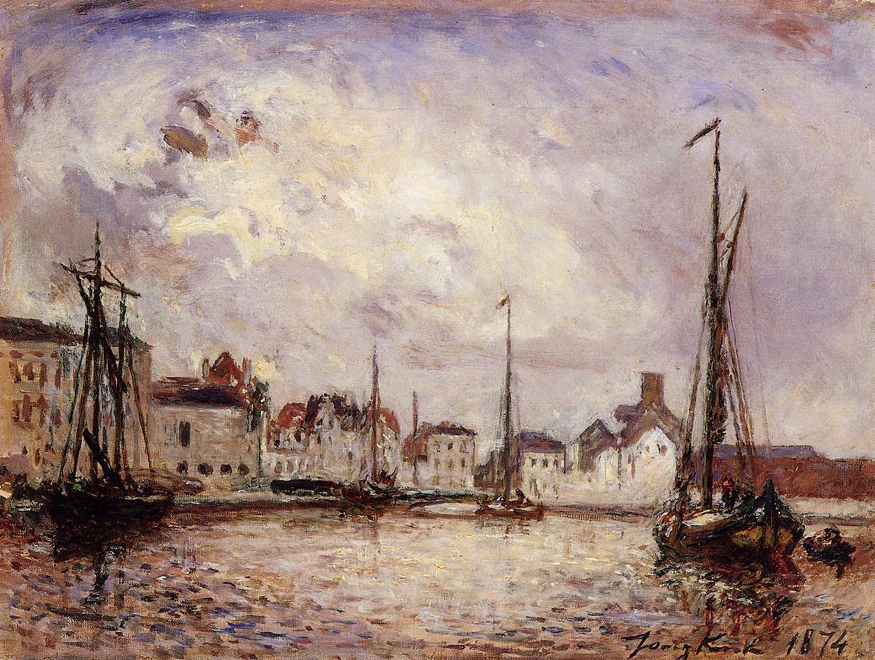 Brussel, lagerdistriktet, 1874 av Johan Barthold Jongkind
