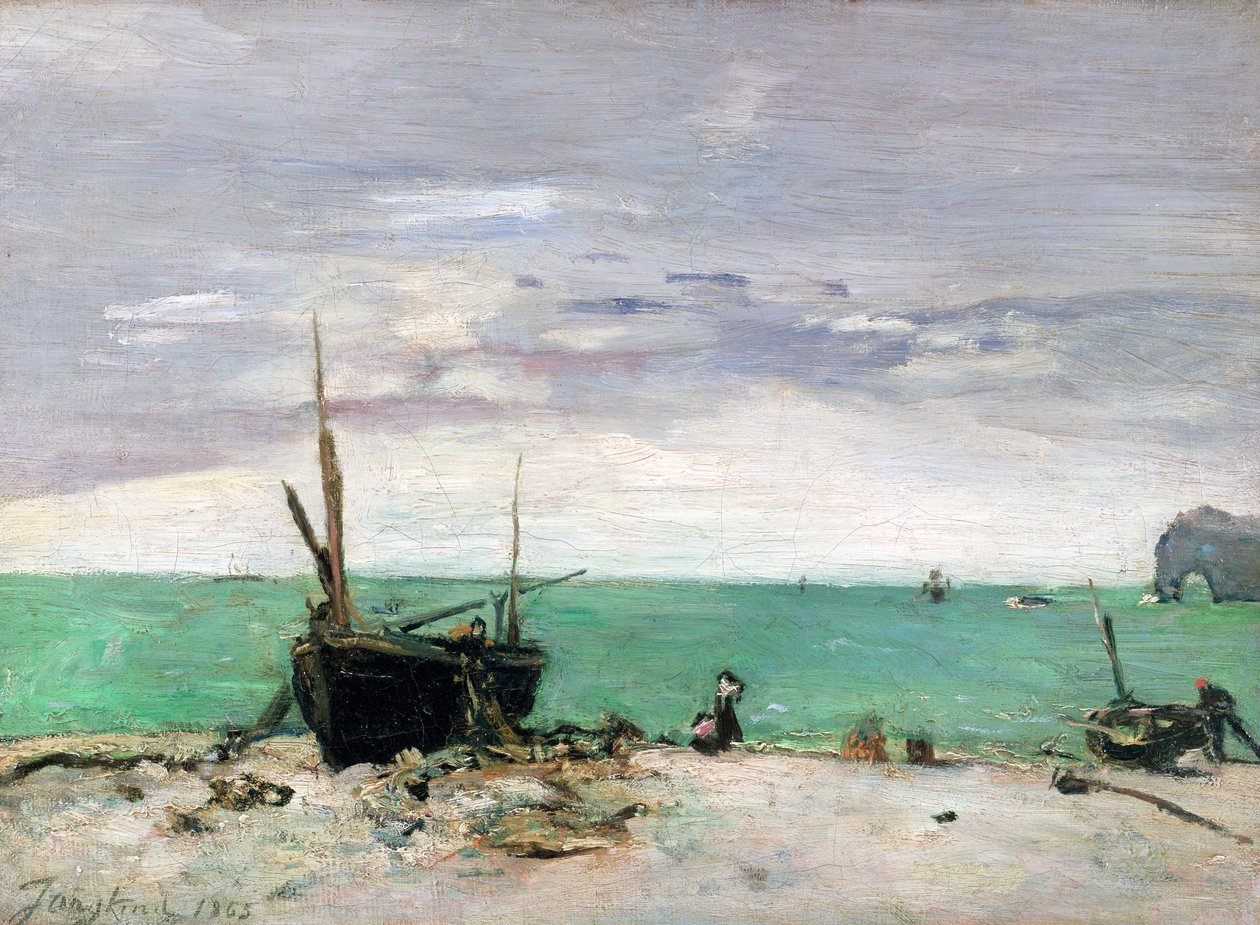 Etretat, 1865 av Johan Barthold Jongkind