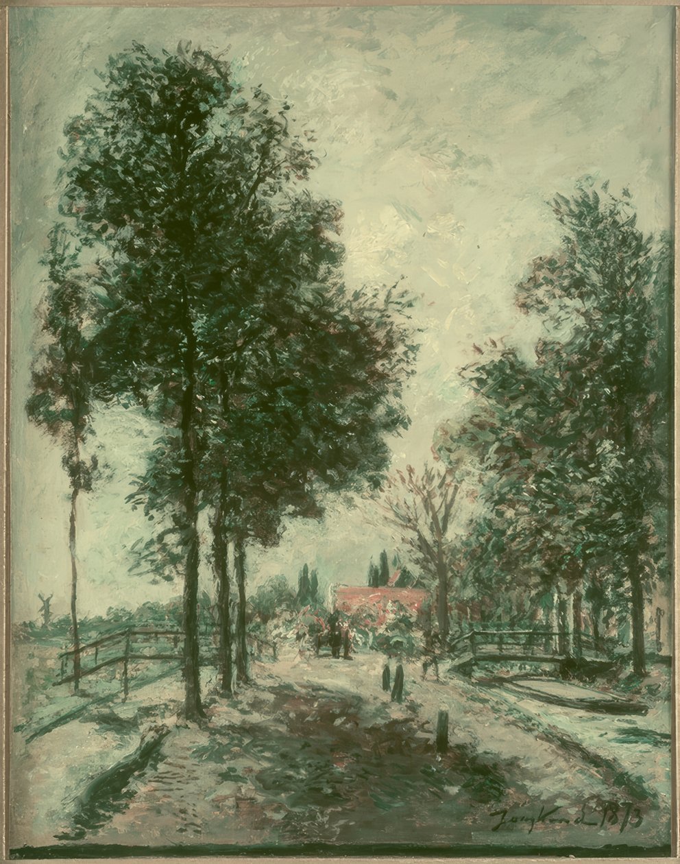 Høstlandskap av Johan Barthold Jongkind