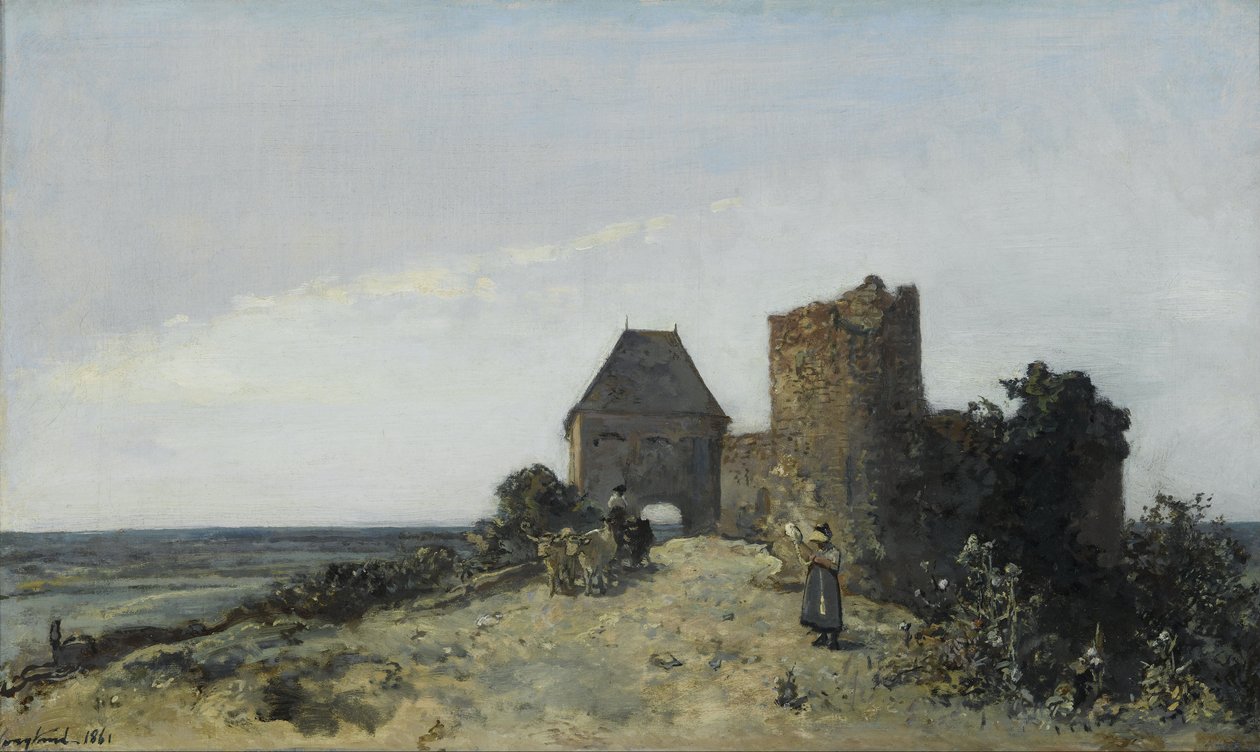 Ruiner av Rosemont -slottet av Johan Barthold Jongkind