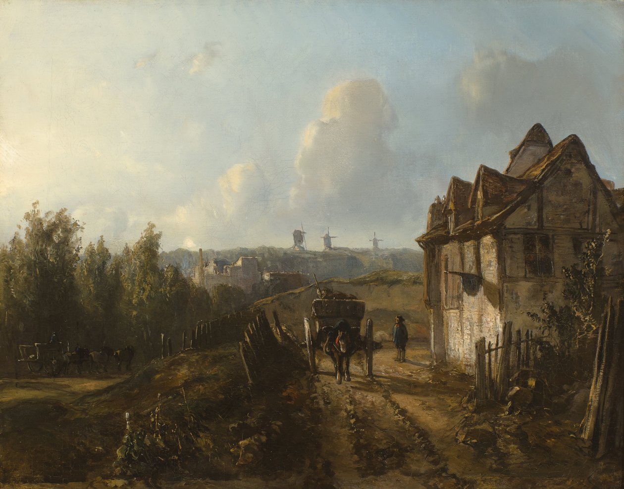 Utsikt på Montmartre av Johan Barthold Jongkind