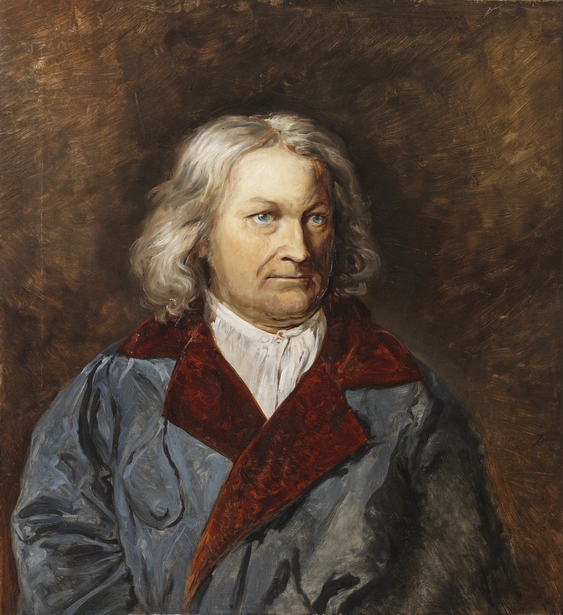 Portrett av Bertel Thorvaldsen av Johan Christian Dahl