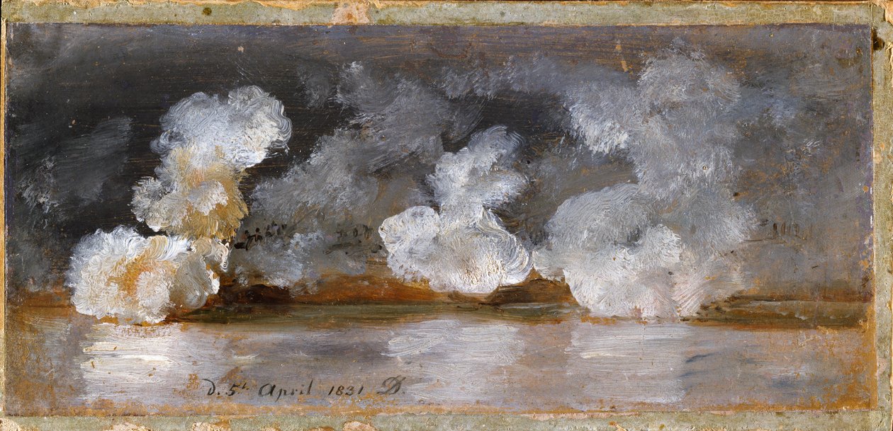 Røyk fra kanonslag av Johan Christian Dahl