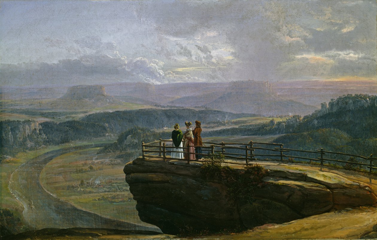 Utsikt fra Bastei av Johan Christian Dahl