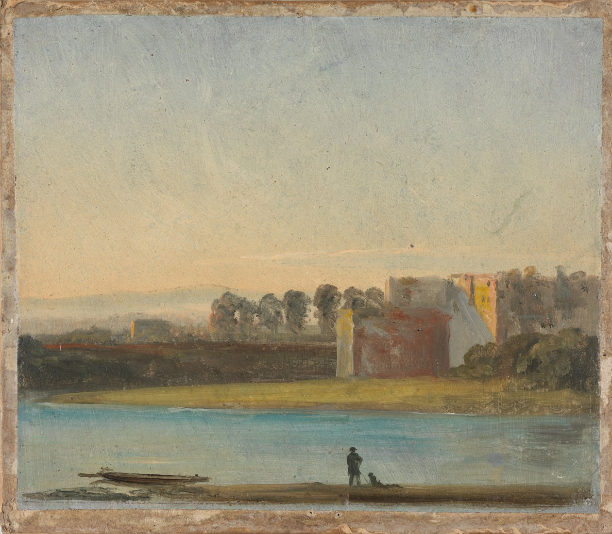 Utsikt over Elben av Johan Christian Dahl