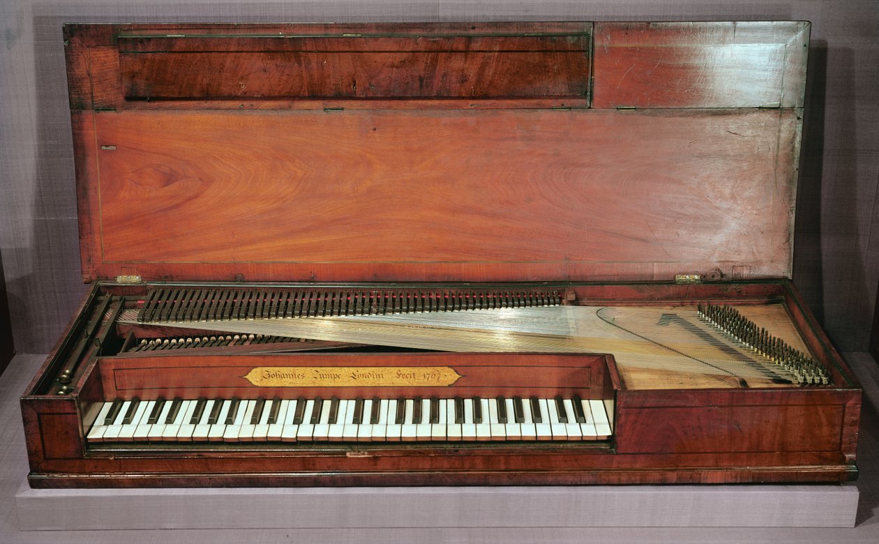 Firkantet piano, 1767 av Johan Christoph Zumpe