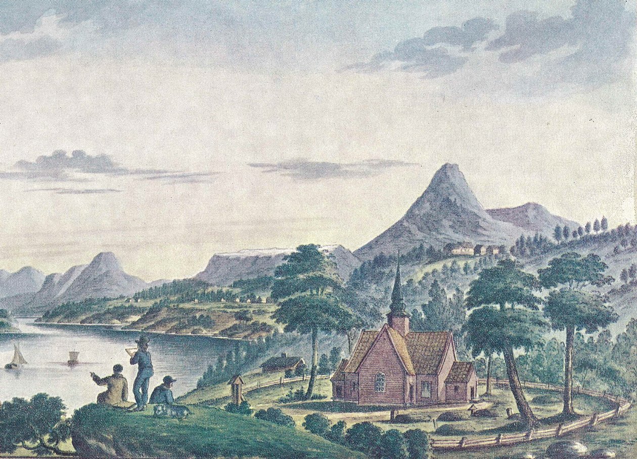 Dreier utstikt Stranda utsnitt av Johan F. L. Dreier