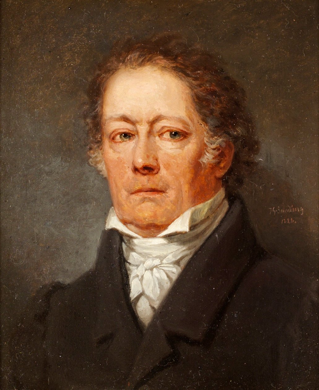 Provosten, parlamentsmedlem og forfatter, grev Fredrik Bogislaus von Schwerin 1764-1834 av Johan Gustaf Sandberg