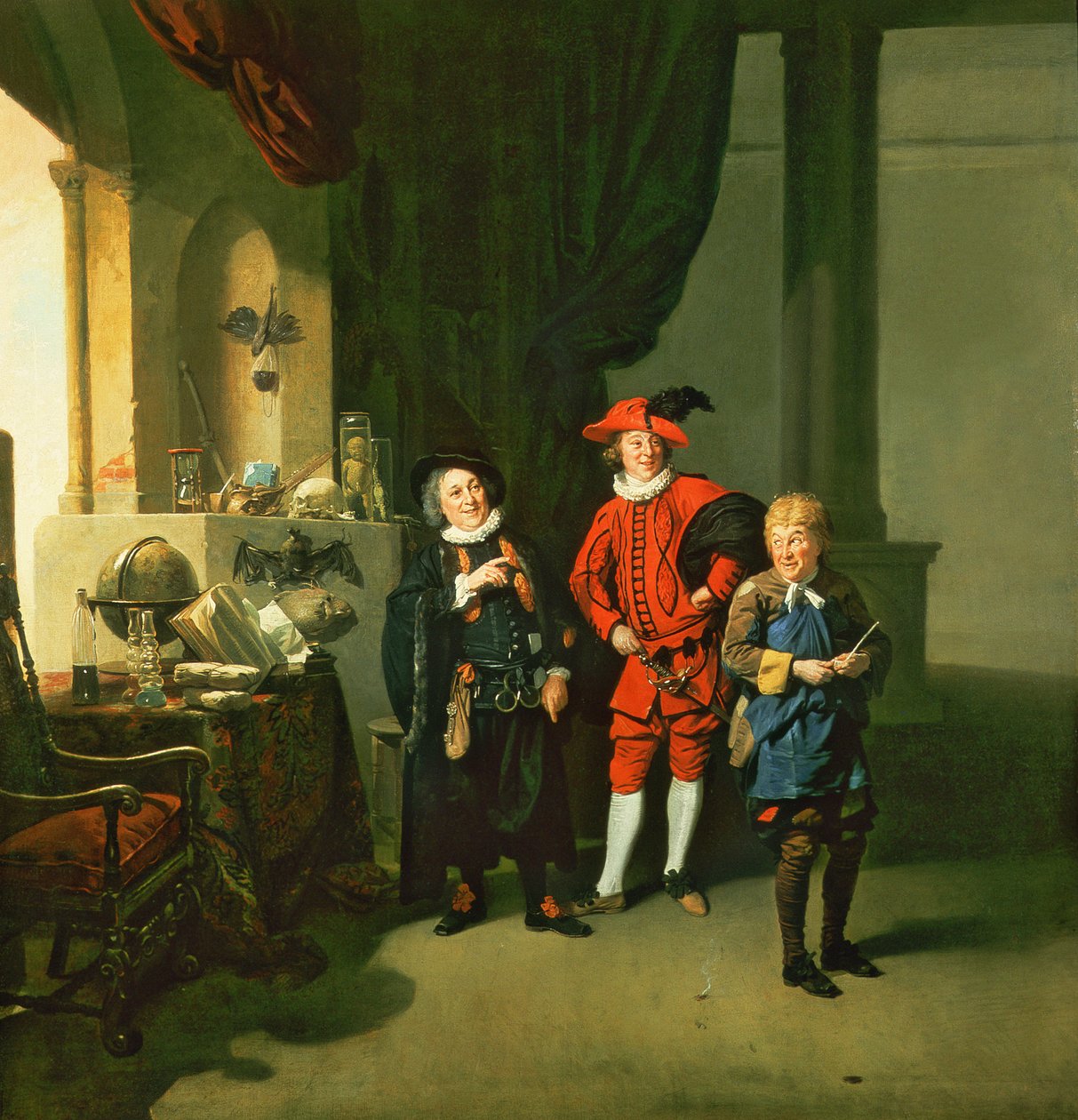 David Garrick med William Burton og John Palmer i 