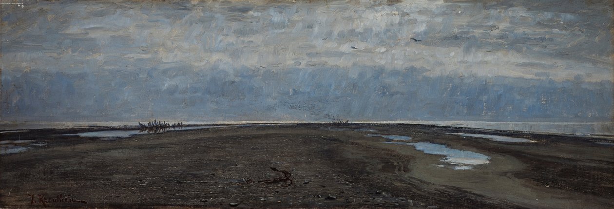 The Skaw Spit. Skagen av Johan Fredrik Krouthen