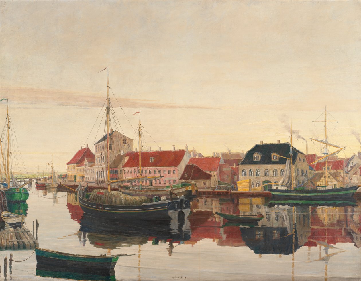 Randers havn av Johan Rohde